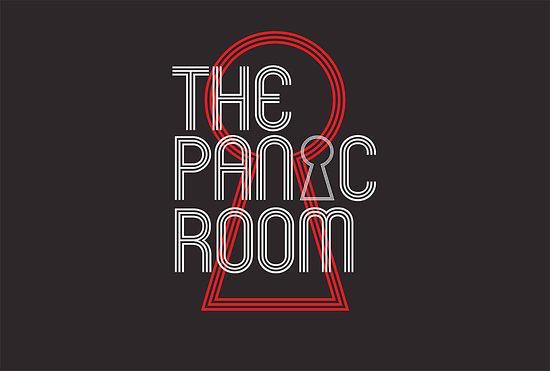logo The Panic Room with the outlines of a keyhole